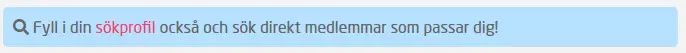 fyll i sökprofil