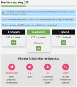 skapa fullständingt medlemskap steg 1